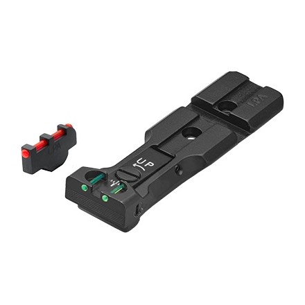 Black Rear Sight with Fiber Optic "Red Dot Ready" + Front Sight MP35F with Fiber Optic, for Relvolver Smith &  Wesson - LPA