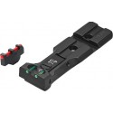 Tacca di Mira Nera con Fibre Ottiche "Red Dot Ready" + Mirino MP35F con Fibra Ottica, per Relvolver Smith &  Wesson - LPA