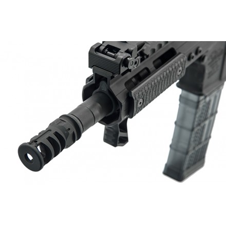 AR15 Stubby Muzzle Brake, .223/5.56, 1/2"X28 1.75" Length - UTG PRO