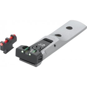 Silver Rear Sight with Green Fiber Optic + Front Sight MP58F with Fiber Optic, for Relvolver Smith &  Wesson - LPA