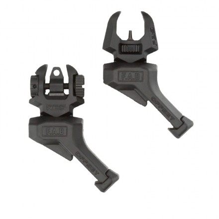 FRBS 45° Offset Sights, Offset Folding Backup Sights Kit for M4 / AR15 - Fab Defense