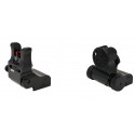 Folding Adjustable Sight Set MAS7COM for AR15 / M4, for Picatinny Rail - LPA