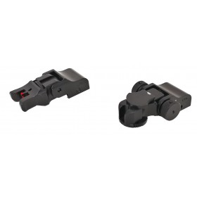 Folding Adjustable Sight Set MAS7COM for AR15 / M4, for Picatinny Rail - LPA 2