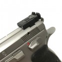 Tacca di Mira Regolabile (Altezza e Deriva) + Mirino con Fibra Ottica 1 mm per CZ 75 / CZ 85 / CZ 97 - CZ