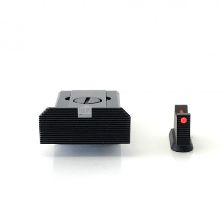 Adjustable Rear Sight (Heght and Windage) + Front Sight Fibre Optic 1mm for CZ 75B / CZ 85 / CZ 97 - CZ