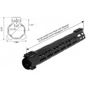 Handguard Forerunner 14" M-LOK® Free Float - UTG PRO