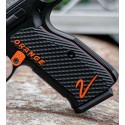 Grips for Shadow 2 THIN BOGIES 'ORANGE' Inlay & w/Liner in G10 - Lok Grips