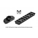 UTG PRO® AR15 Super Slim M-LOK® Carbine Length Drop-in Rail, Black