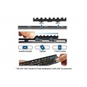 UTG PRO® AR15 Super Slim M-LOK® Carbine Length Drop-in Rail, Black