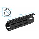 UTG PRO® AR15 Super Slim M-LOK® Carbine Length Drop-in Rail, Black