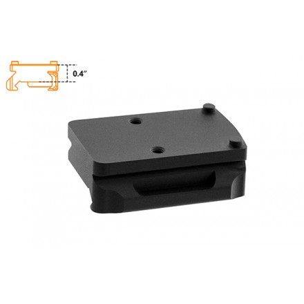 Super Slim Picatinny RMR Mount, Low Profile, for Trijicon RMR - UTG