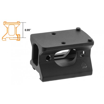 Base Picatinny per Red Dot Trijicon RMR, 1/3 Co-witness Inferiore - UTG
