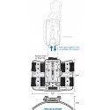 TMMS Receiver Plate on Thigh Rig  (Outer) on Thigh-Rig - Blade Tech