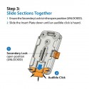 KIT TMMS (Sistema di Montaggio Modulare Tattico) con 1 Attacco Inseritore + 2 Attacchi Ricevitori - Blade Tech