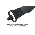 Single Point Bungee Sling with QD Sling Swivel, Black - UTG