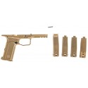 Kit Fusto in Polimero Arex Rex Delta "L" Gen 2 con Dorsalini e Sgancio Caricatore, Colore FDE - Arex