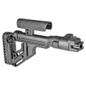 Polymer Folding Buttstock UAS-AK P with Cheek Piece For AKM 47 - Fab Defense