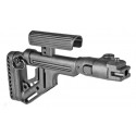 Polymer Folding Buttstock UAS-AK P with Cheek Piece For AKM 47 - Fab Defense