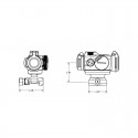 Attacco Picatinny Super Precision T1 per Aimpoint T1, Absolute Co-Witness, Nero - Geissele Automatics