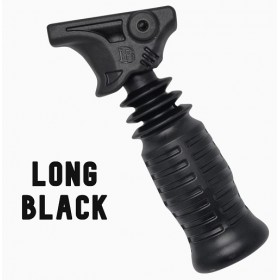 Flexible Tactical Grip Long with Picatinny Rail Attachment, Black - DPM