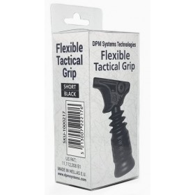 Impugnatura Tattica Flessibile Corta con Attacco per Slitte Picatinny, Nera - DPM 2