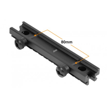 UTG® 13-Slot Picatinny Riser Mount, 0.83" Saddle Height, 5.7" Length - UTG