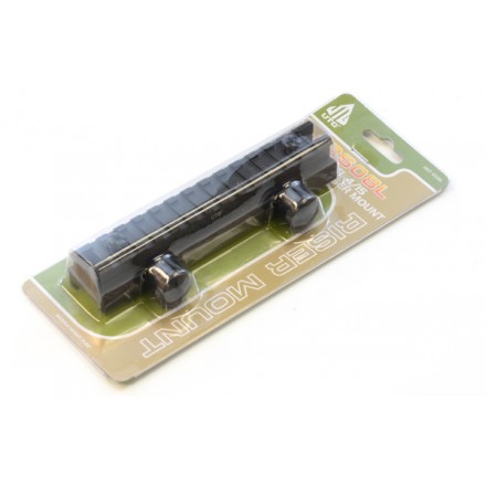 Slitta Picatinny 13 Slot Rialzata a 21,08 mm / 0.83", Lunga 144,78 mm / 5.7", Nera - UTG