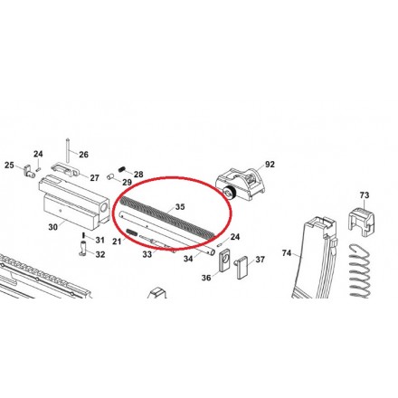 Molla di Recupero per CZ Scorpion Evo 3 - CZ