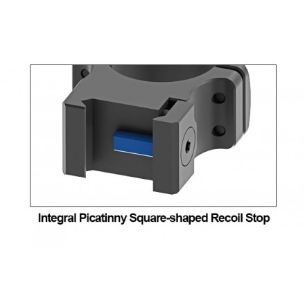 UTG PRO 34mm/2PCs High Profile P.O.I® Picatinny Rings (H 20 mm)- UTG PRO