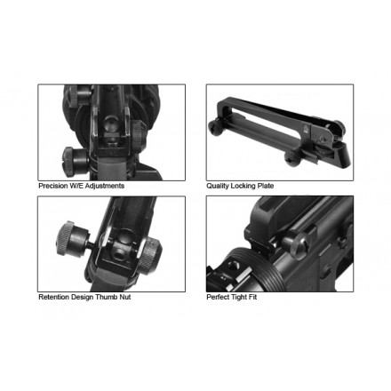 AR15 Mil-spec 7075-T6 Forged Carry Handle Sight - UTG PRO