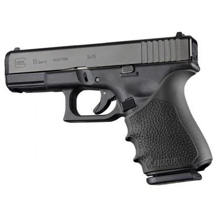 Impugnatura Gommata HandALL per Glock 19, 23, 32, 38 (Gen 1-2-5), Nero - Hogue