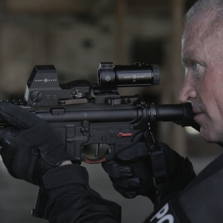 T-3 Magnifier Ribaltabile Lateralmente con Attacco Picatinny a Sgancio Rapido - Sightmark