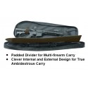 UTG® 30" Alpha Battle Carrier Sling Pack, Black/Navy (30" x 12" / 76.2 x 30.5 cm) - UTG