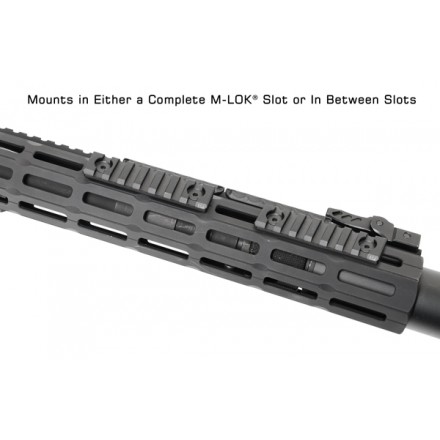 Slitta Picatinny 7-Slot con Attacco M-LOK, Matte Black - UTG