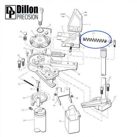 Case Insert Slide Spring (13937) for Dillon XL650/XL750 - Eemann Tech