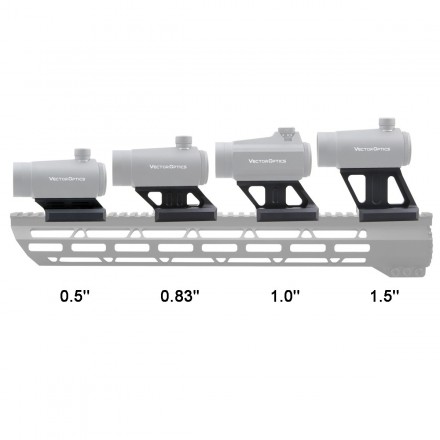 1.0" Profile Cantilever Picatinny Riser Mount for Vector Maverick and Aimpoint Micro - Vector Optics