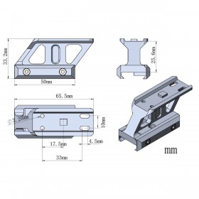 1.0" Profile Cantilever Picatinny Riser Mount for Vector Maverick and Aimpoint Micro - Vector Optics 2