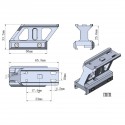 1.0" Profile Cantilever Picatinny Riser Mount for Vector Maverick and Aimpoint Micro - Vector Optics