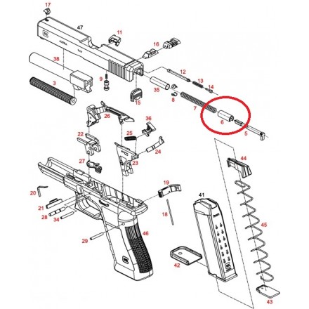 Manicotto Percussore Glock Gen. 1-5 - Glock