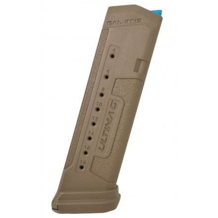Caricatore in Polimero Ultimag 18 Colpi per Glock 17 con 2 Pad Caricatore - Fab Defense