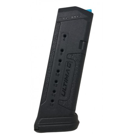 Caricatore in Polimero Ultimag 16 Colpi per Glock 19 con 2 Pad Caricatore - Fab Defense