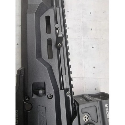 Folding Charging Handle for CZ Scorpion EVO 3, Black - Ascalon Arms