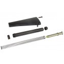 AR308 A2 Style Fixed Buttstock Complete Assembly, Black - UTG
