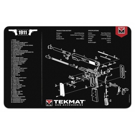 Gun Cleaning Mat 1911 (28x435 cm / 11x17 inch) - TekMat