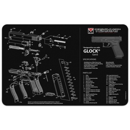 Gun Cleaning Mat Glock Gen5 (28x435 cm / 11x17 inch) - TekMat