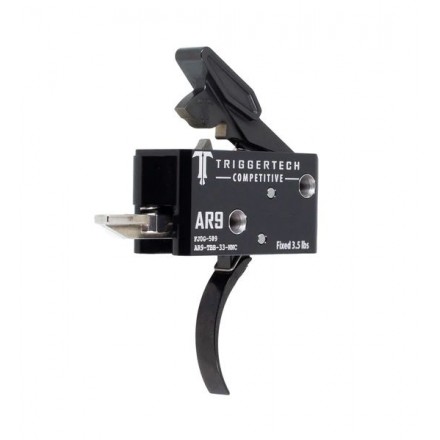 Gruppo di scatto AR9 Competitive Curved Black, Peso Scatto Fisso 3.5 Libbre - TriggerTech