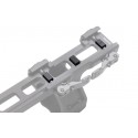 Attacco Picatinny Cantilever a Sgancio Rapido ACCU-SYNC QR X-High Pro, per Ottiche da 34mm, Altezza Offset 70mm - UTG