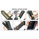 AR15 Carbine Length Drop-in Quad Rail, Black - UTG PRO