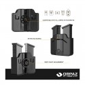 Two Double Stack Polymer for Metal Mag Pouch CZ/Beretta/Tanfoglio Small Frame - Orpaz