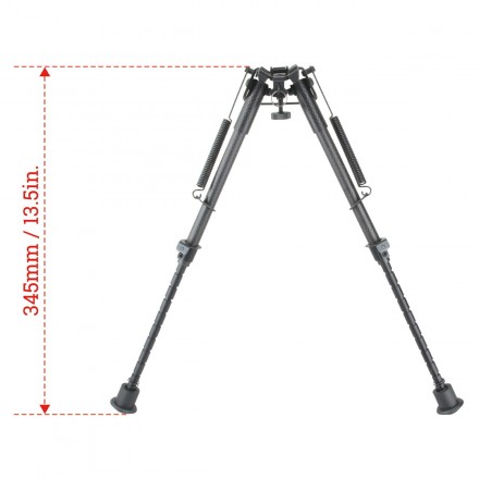 Carbon Fiber Spring Bipod, Center Height9-13.5" / 230-345 cm  - Vector Optics